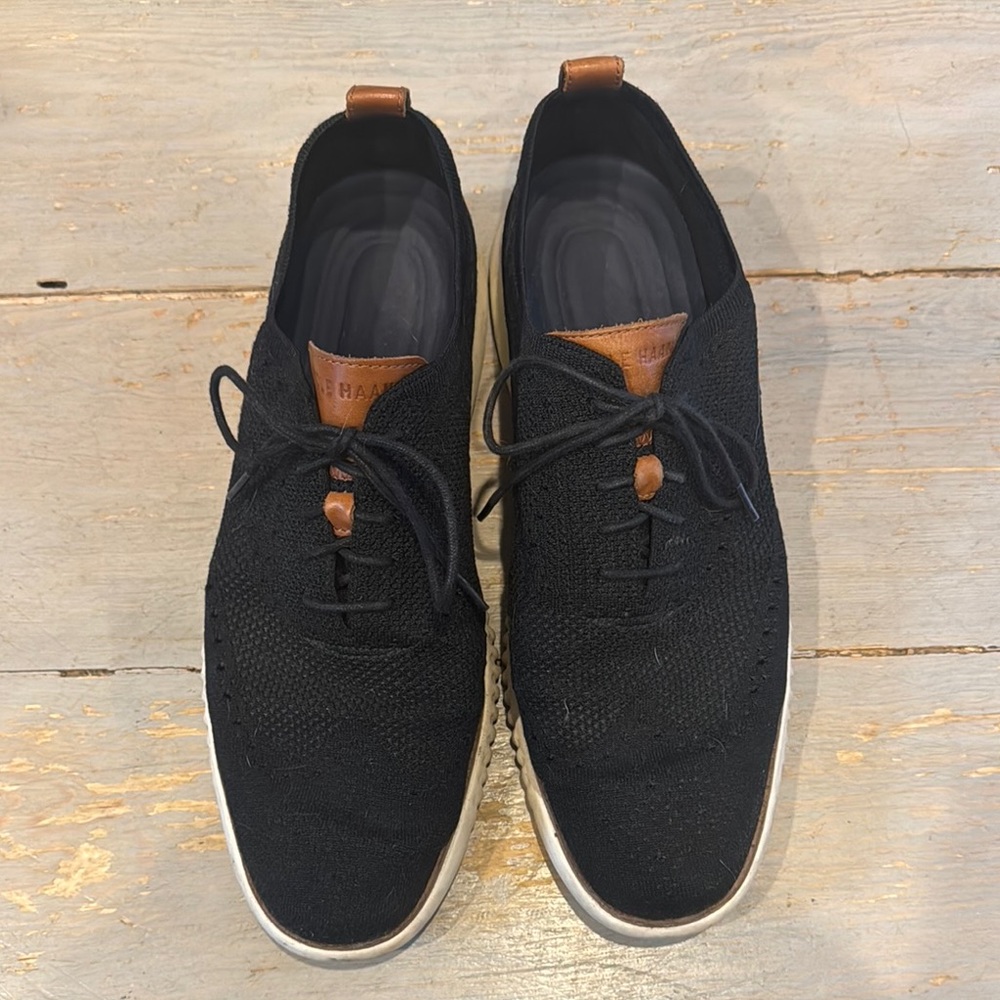 Cole Haan Men's Black Knit Shoes 13